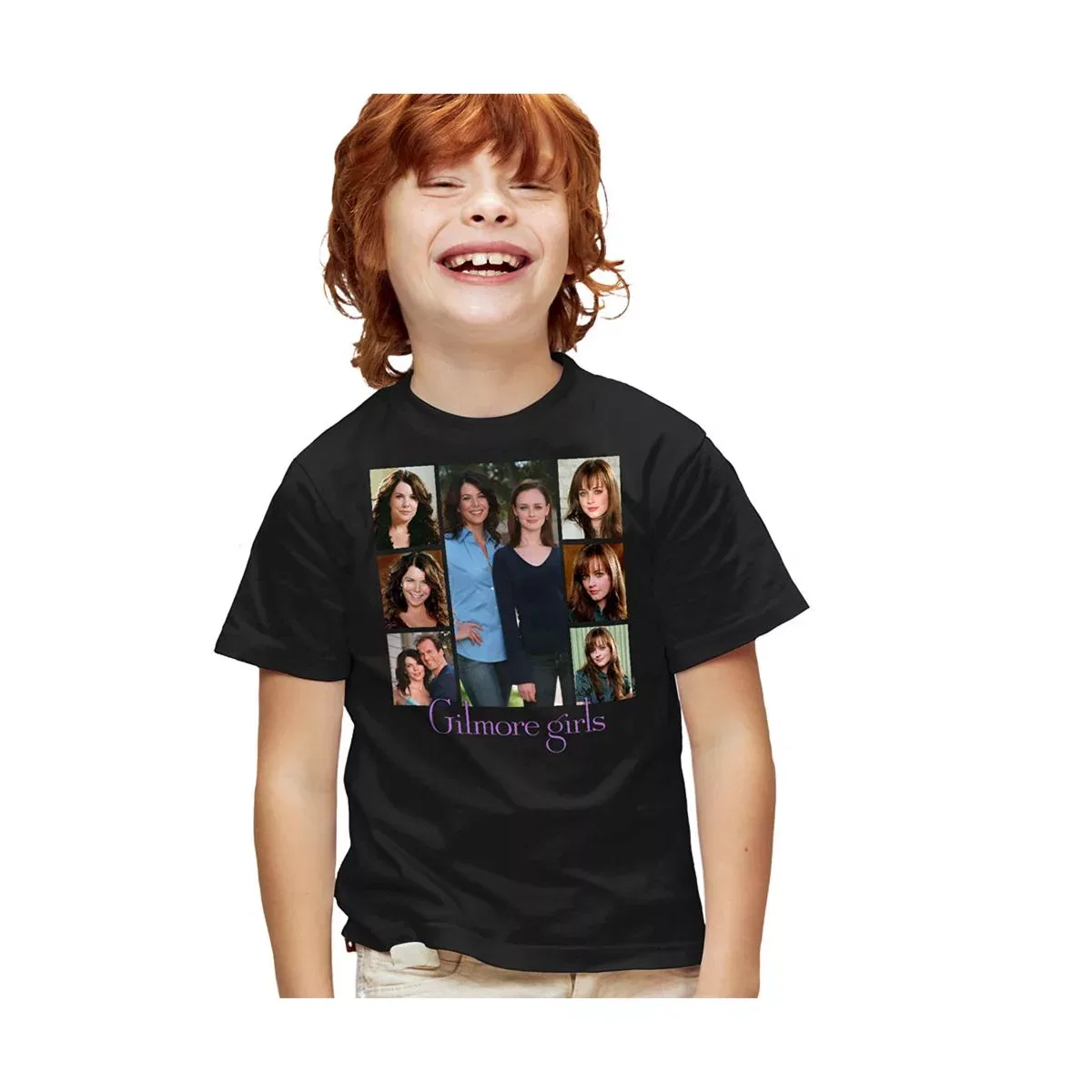 Детская футболка с принтом Gilmore Girls Character Squares Gilmore Girls, Black