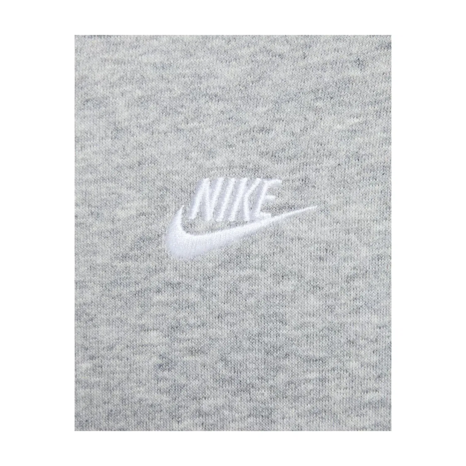 Мужское худи Club Zip-up Terry Hooded Top 'Dark Grey Heather Light Smoke Grey White' Nike, Dark Grey Heather/Light Smoke Grey/White — фото 3