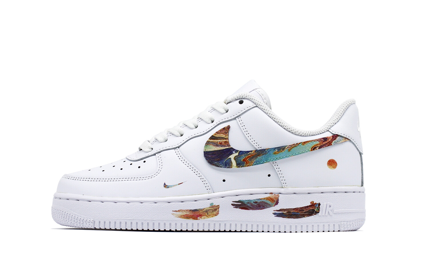 

Кроссовки Nike Air Force 1 Skateboarding Shoes Men Low-top White/Blue/Red, белый