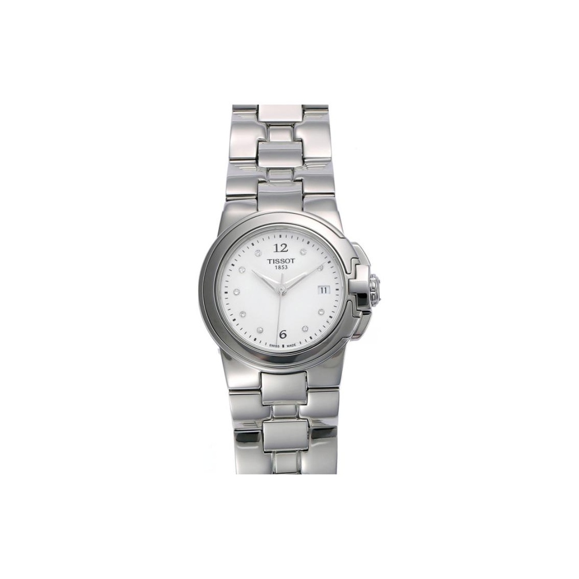 

TISSOT Часы Sports Collection Quartz Movement Women's Watch 30mm White Dial Steel Watch Case Steel Strap, White Dial