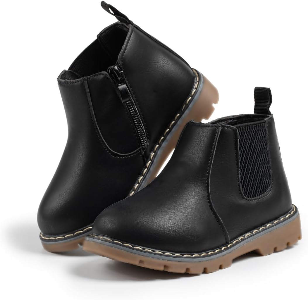 

Детские водонепроницаемые кожаные осенние и зимние ботинки для мальчиков и девочек, высокие боевые ботинки на щиколотку, теплые снегоступы для улицы, походные ботинки для малышей с противоскользящей текстурой, мягкие и прочные для ходьбы Zoolar,...