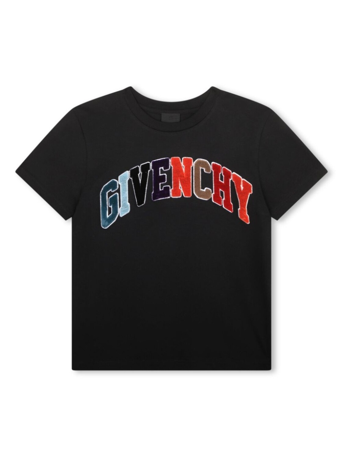 

Givenchy Kids футболка с вышитым логотипом, черный