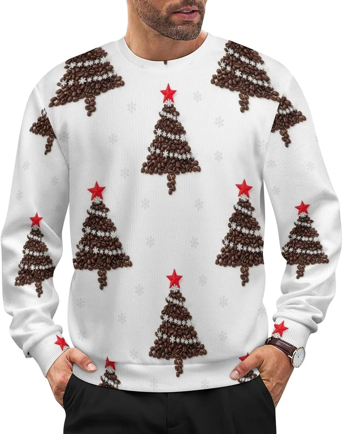 

Мужской вязаный свитер Casual Textured Pullover с длинными рукавами Meaudiwes