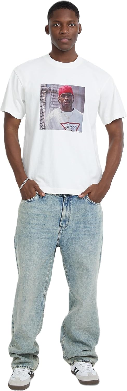 

Футболка Guess Mens Guess Jeans X Allen Iverson 1, Pure White, Белый, Футболка Guess Mens Guess Jeans X Allen Iverson 1, Pure White