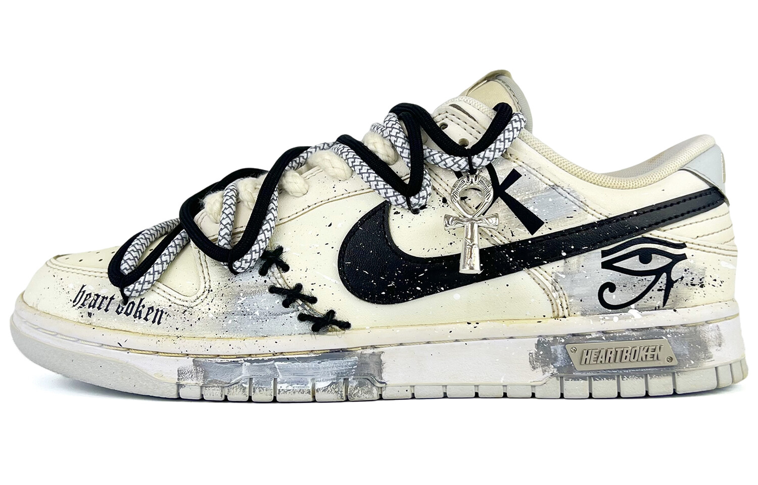 Кроссовки Nike Dunk Skateboard Shoes Women's Low-Top Gray