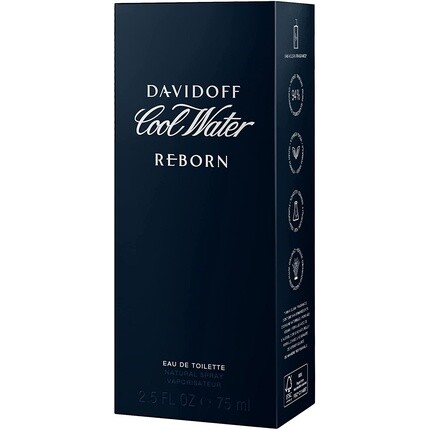 Мужская туалетная вода DAVIDOFF Cool Water Reborn for Him Eau De Toilette 75ml — фото 3