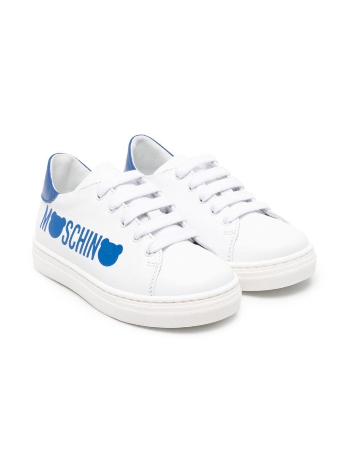 

Moschino Kids кроссовки с логотипом, белый