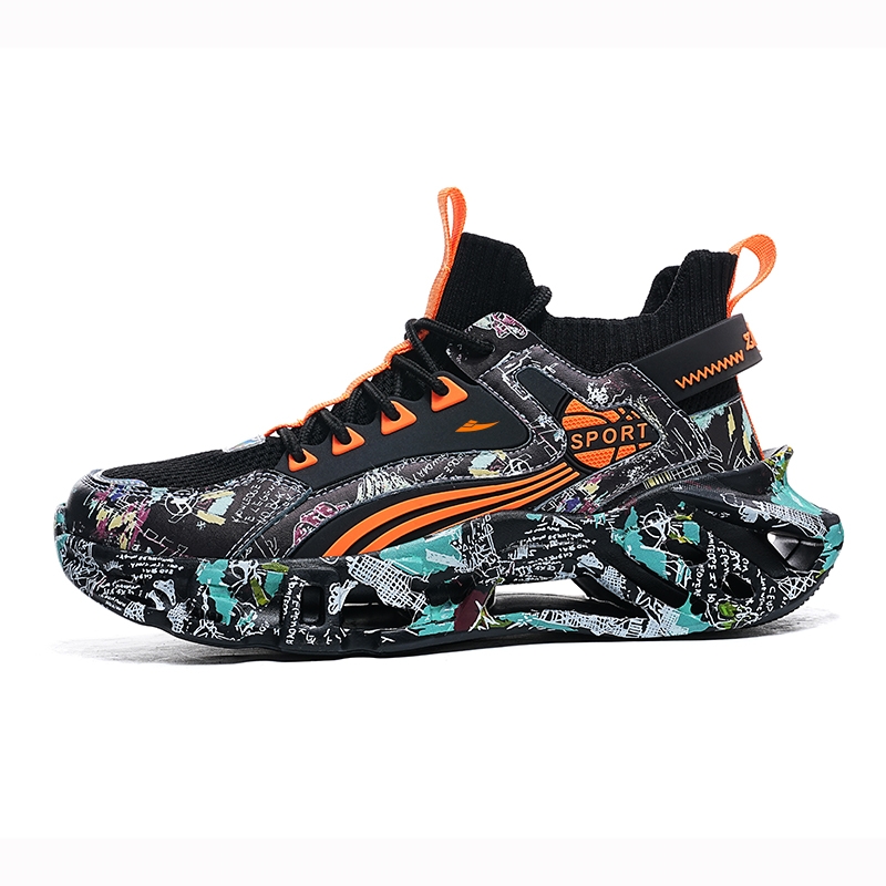 

Kuding Кроссовки унисекс низкие черно-оранжевые, цвет Black Orange