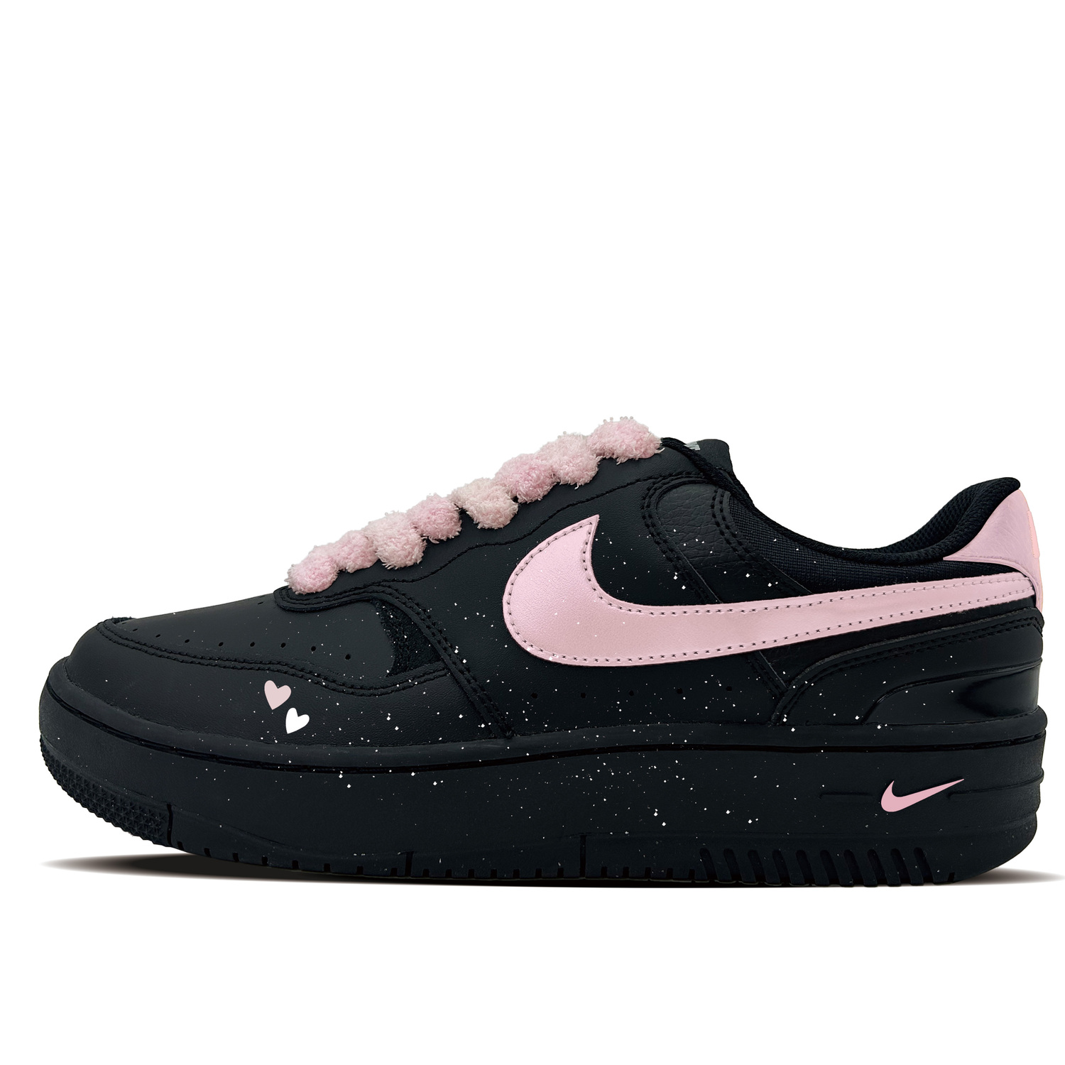 

Nike Унисекс низкие скейтбордные кроссовки Gamma Force Heartnight Pink, устойчивые к истиранию