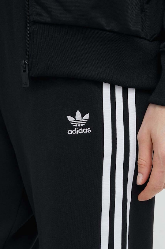 Хлопковые спортивные брюки Adicolor Adidas Originals, черный — фото 4