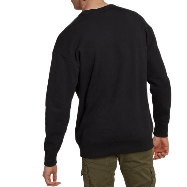 Толстовка adidas Solid Color Brand Round Neck Long Sleeves Hoodie Men's Black, черный — фото 3