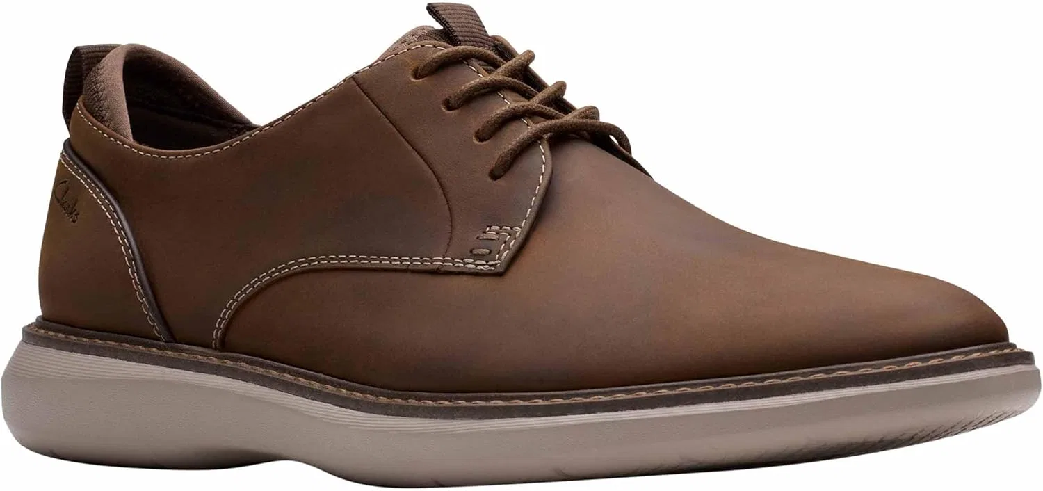 Туфли Clarks Herren Brantin Plain, 2-Beeswax Leather — фото 4