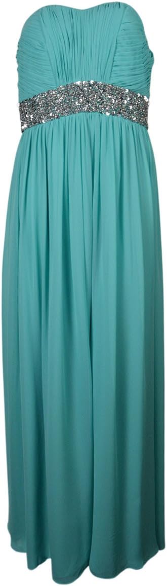 

Женское платье без бретелек Calvin Klein с отделкой на талии, Turquoise