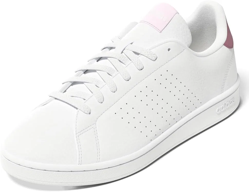 Кроссовки теннисные adidas, белый/розовый — фото 4