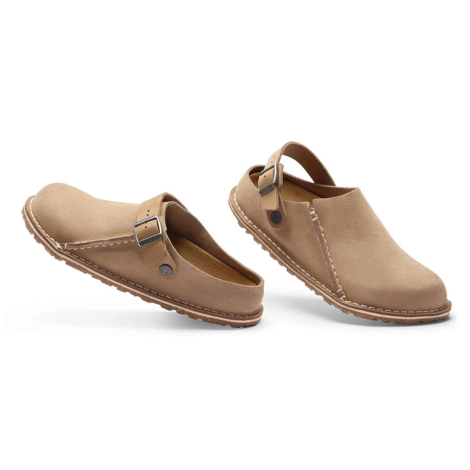 Сабо Lutry из замши женские Birkenstock, Lutry Grey Taupe — фото 3