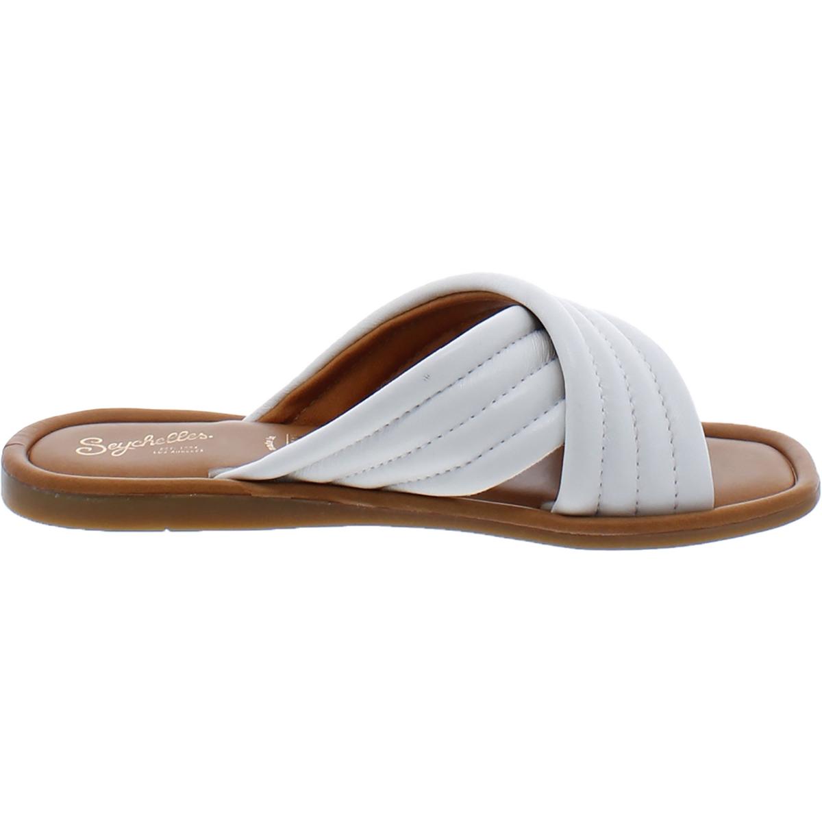 Word For Word Womens Slip On Pool Slide Sandals Seychelles, Tan Leather — фото 3