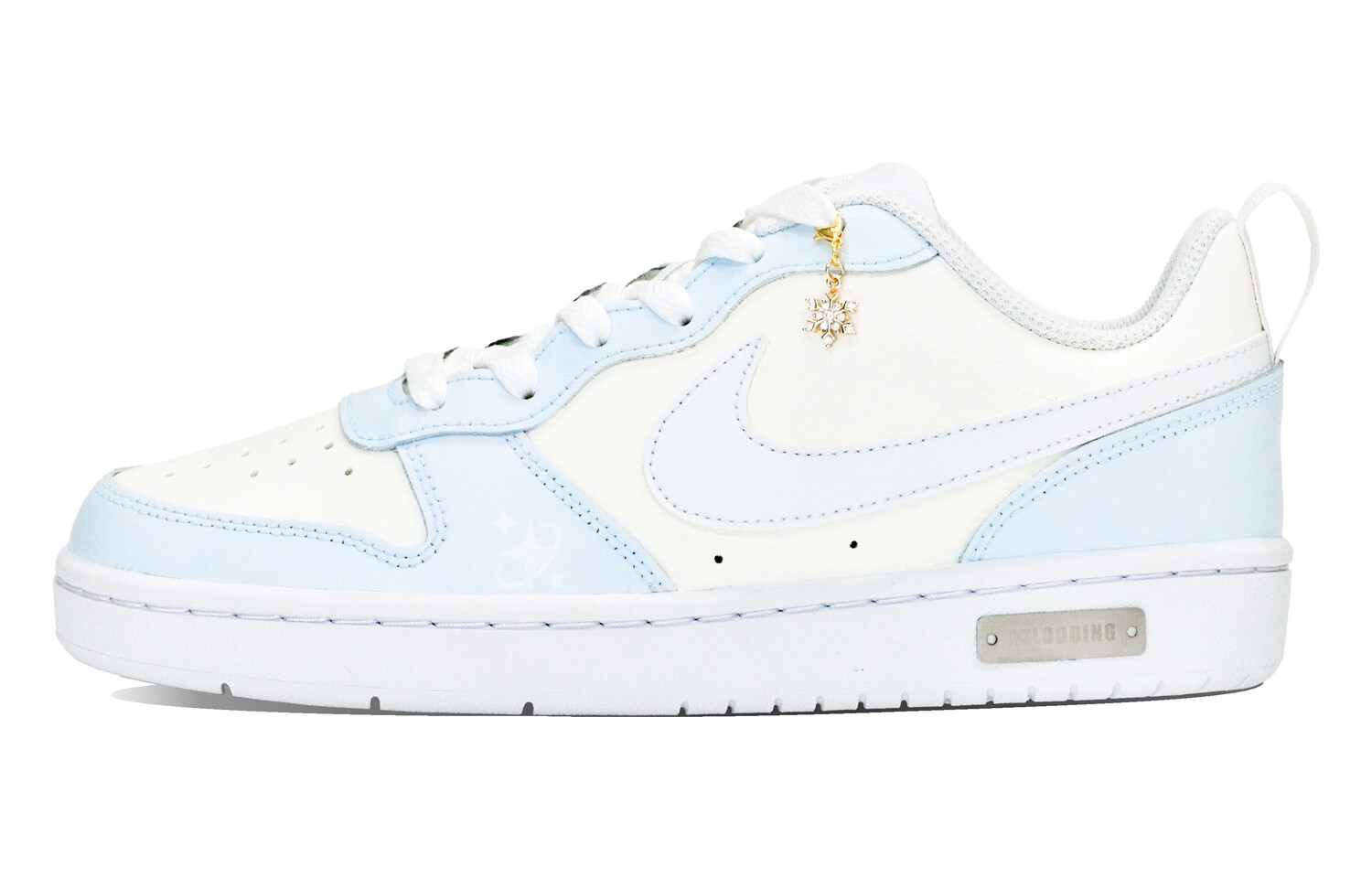 

Кроссовки Nike Court Borough Series Skateboard Shoes Women's Low-Top White Blue