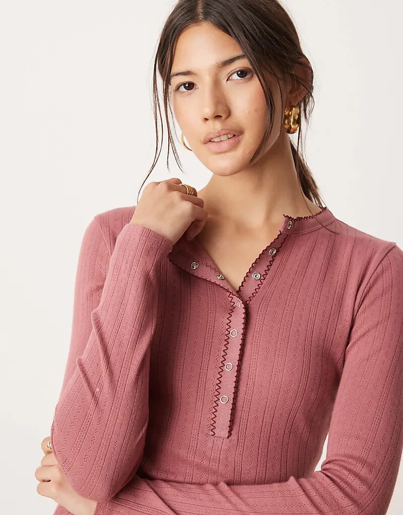 

Топ с пуантами розового цвета Miss Selfridge