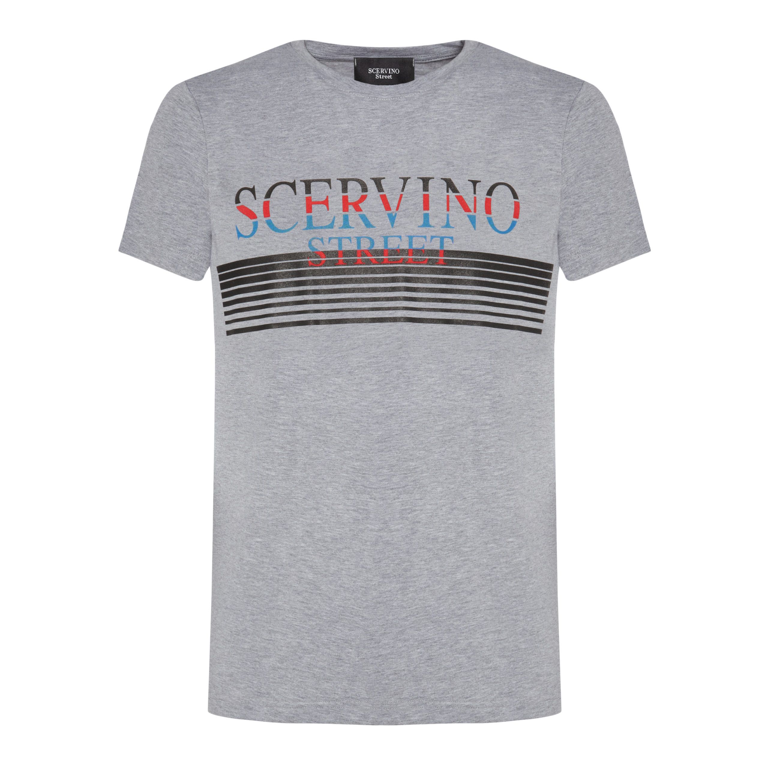 

Серая хлопковая мужская футболка Ermanno Scervino