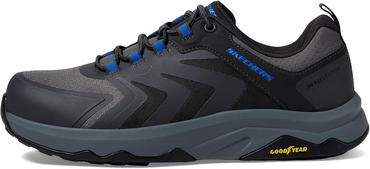 Мужские кроссовки Skechers Speed-Flex Trekker с защитным носком, Charcoal 1 — фото 4