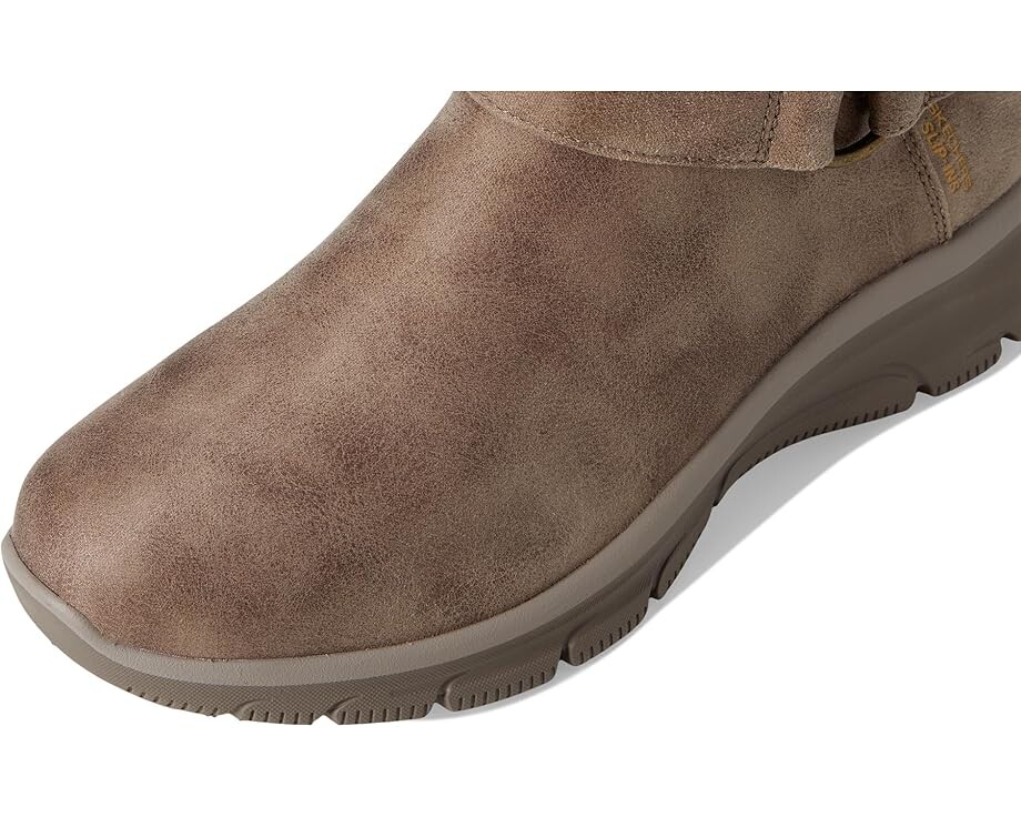 Ботинки женские SKECHERS высокие с искусственным мехом, бежевый — фото 2