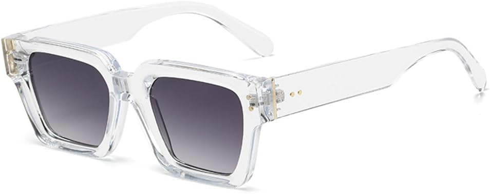 

Женские солнцезащитные очки в модном стиле с градиентным цветом, заклепками, зеркальным покрытием, защитой от УФ-излучения UV400 для использования на открытом воздухе KTUCN, 12