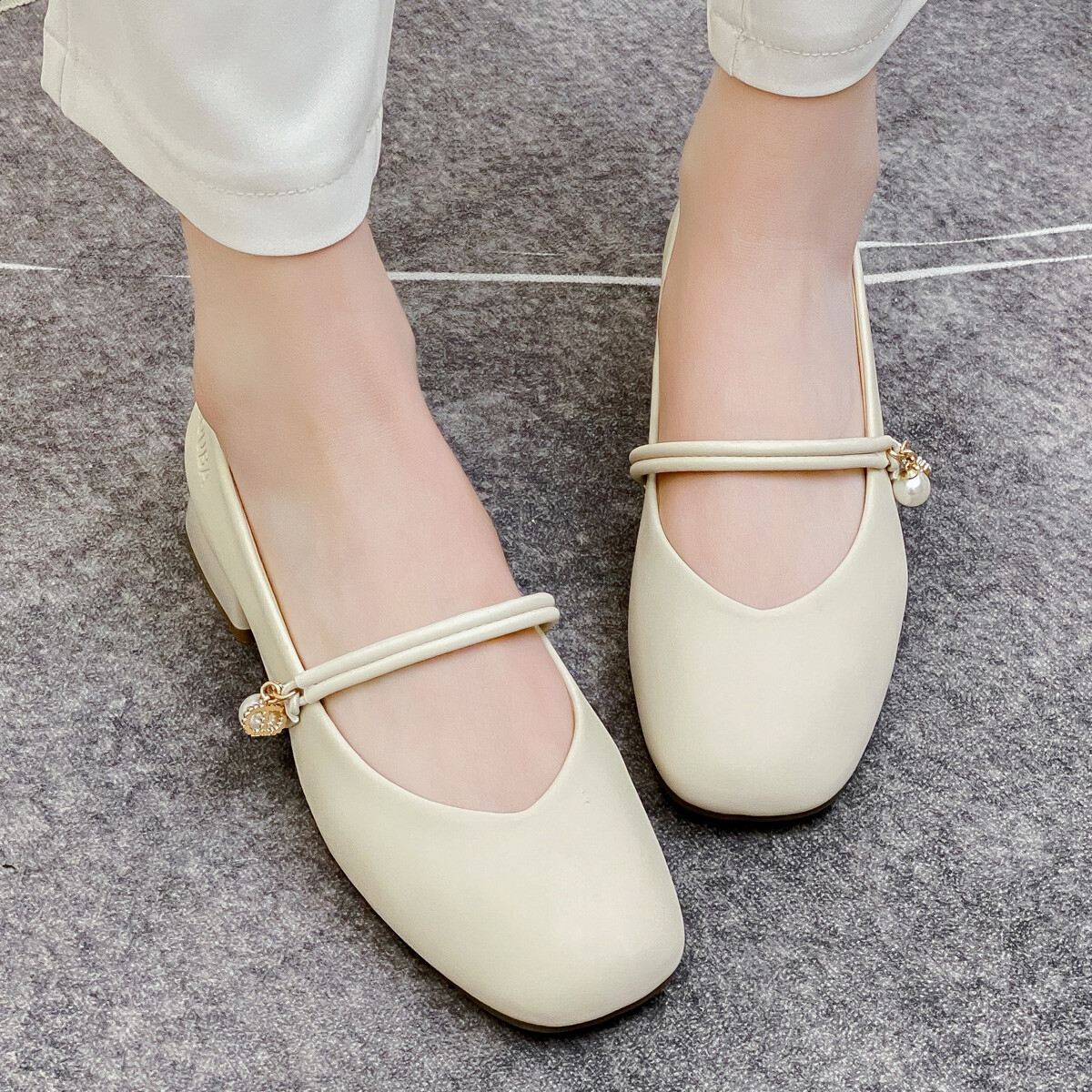 Туфли женские повседневные Women's Casual Shoes Women's Sobb, бежевый — фото 3