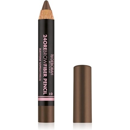 

Deborah Milano 24 Hours Brow Fiber Pencil 01 Светлый карандаш для бровей с натуральными волокнами, водостойкие и прочные наполнители и объемные брови, 0,3 г