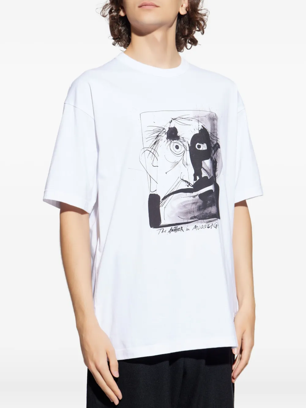 

Футболка с графическим принтом Comme des Garçons Homme Plus, белый