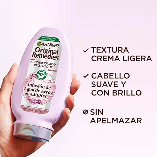 Кондиционер Филлер для длинных волос без блеска Mascarilla Agua de Arroz Original Remedies, 250 ml — фото 3