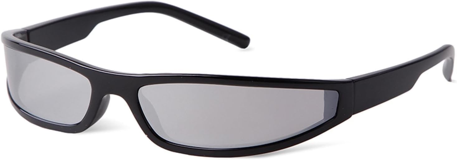 

Футуристические солнцезащитные очки для женщин и мужчин, винтажные, в маленькой прямоугольной оправе, спортивные солнцезащитные очки с обтекаемой формой, панк-стиль, стильные зеркальные очки WNCKSQ, C2 Black Silver