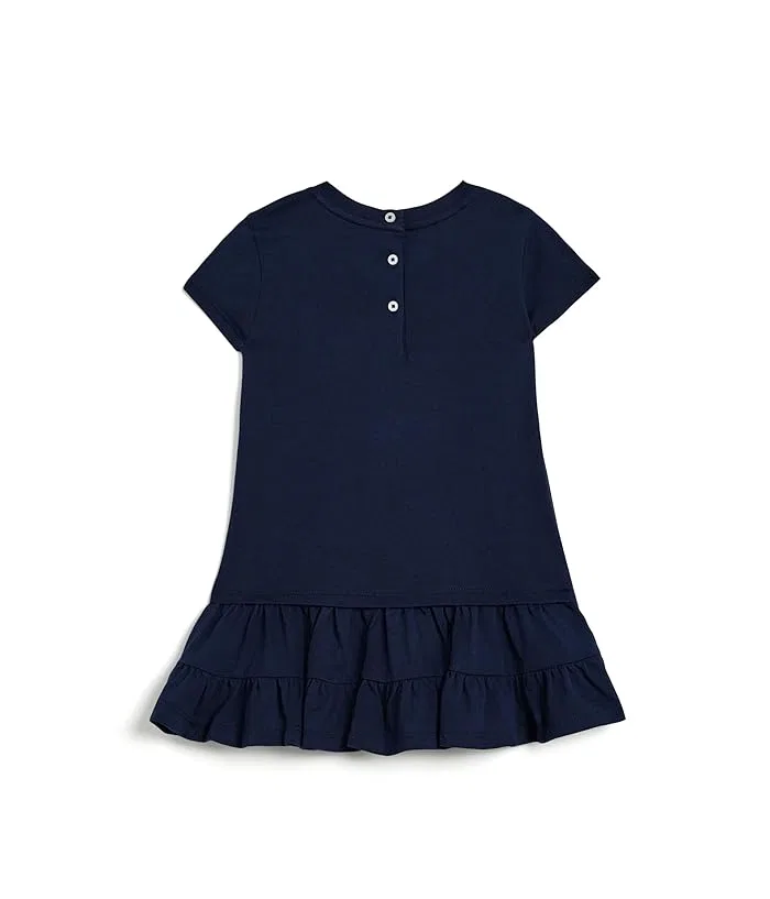 Платье хлопковое Polo Bear Tiered Cotton Dress & Bloomer Polo Ralph Lauren Kids, Refined Navy — фото 2