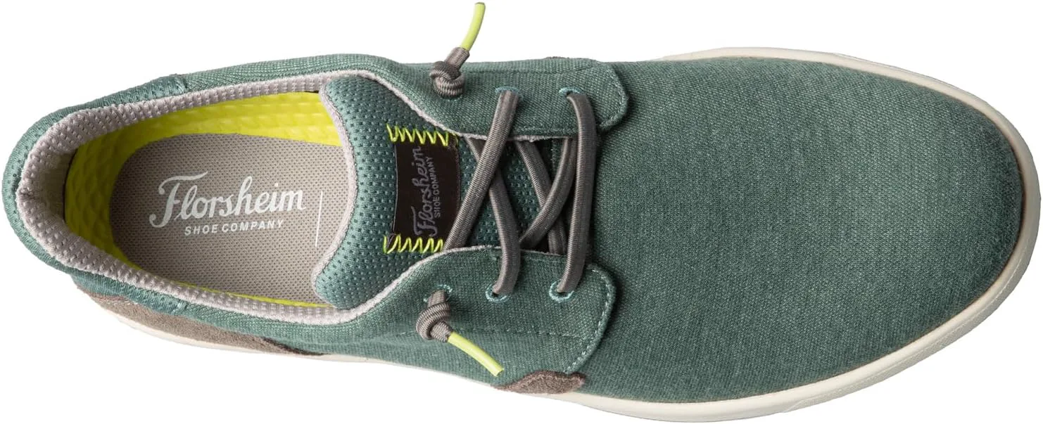 Мужские кроссовки Florsheim с застежкой на шнуровке и скользящей подошвой, зеленый — фото 4