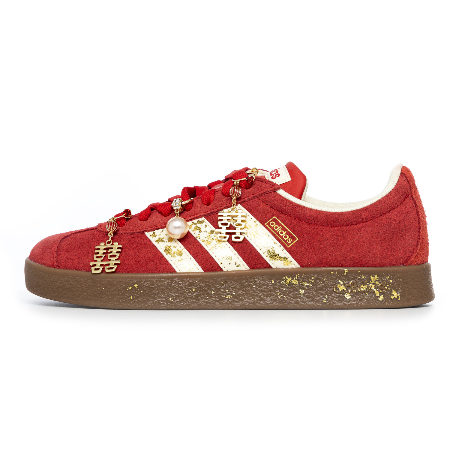 

Adidas Vl Court Classic Low top Skateboard Shoes Unisex красные