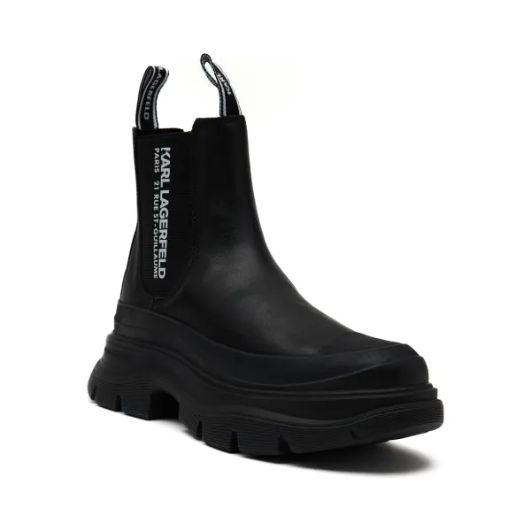 Кожаные лунные сапоги Karl Lagerfeld, черный