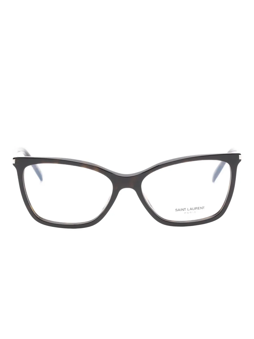 

Очки с прямоугольной оправой Saint Laurent, коричневый