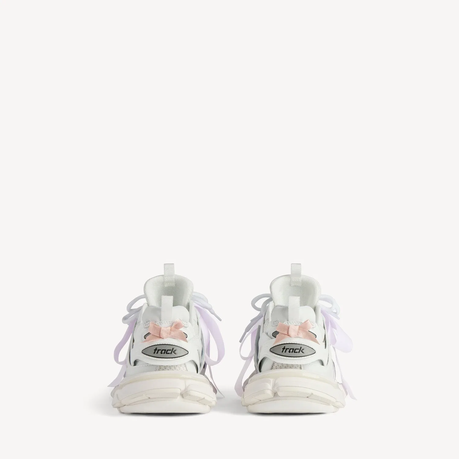Женские кроссовки Track Bow в бело-розовом цвете BALENCIAGA — фото 4