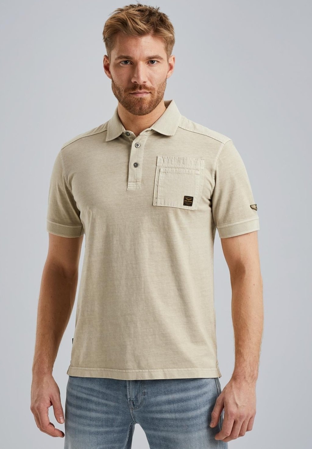 

Поло CARGO CHEST POCKET PME Legend, бежевый