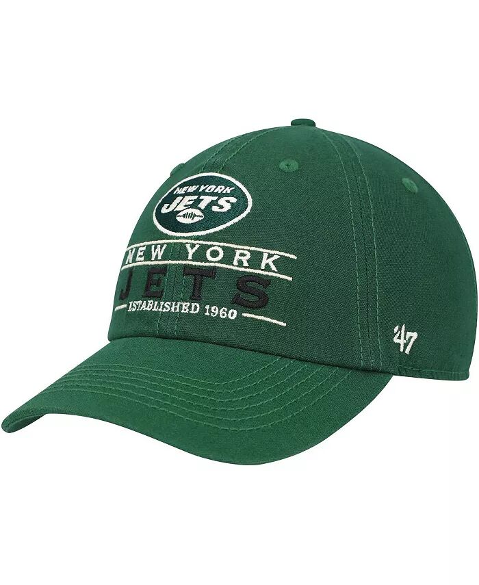 

Мужская зеленая кепка New York Jets Vernon Clean Up Adjustable '47 Brand