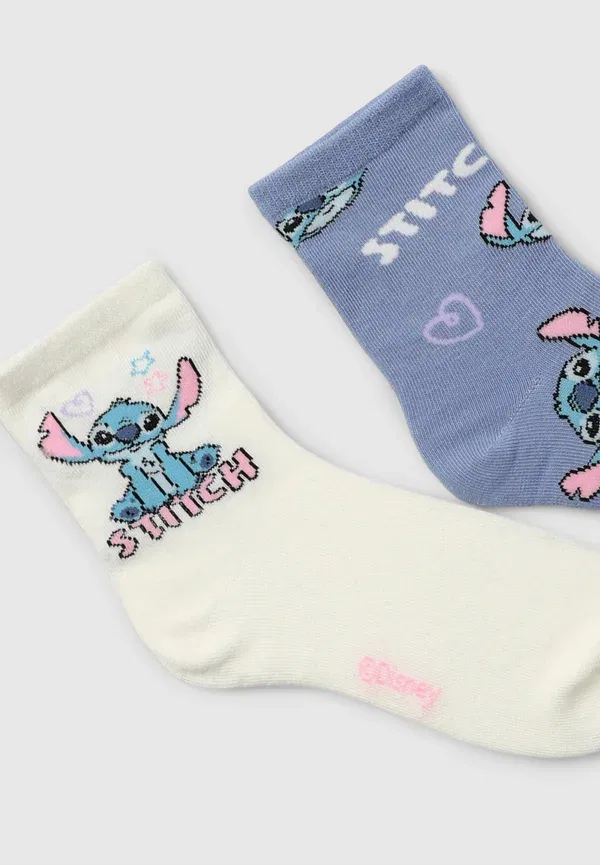Носки с принтом Disney Classics Pack 2 stitch - socks Terranova, Bianco Lana, белый — фото 2