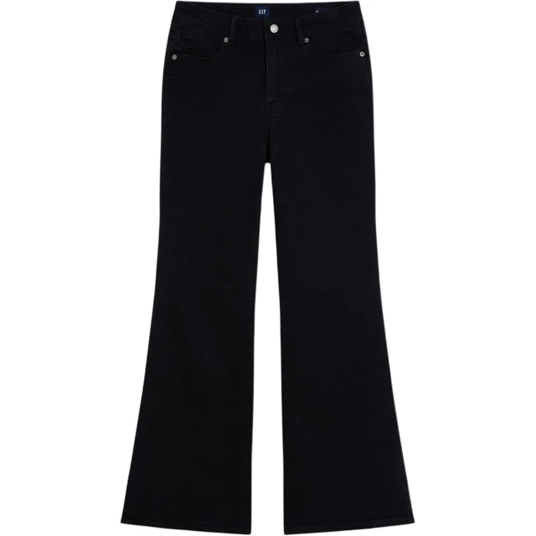 Женские джинсы с расклешенным кроем Black GAP, Black