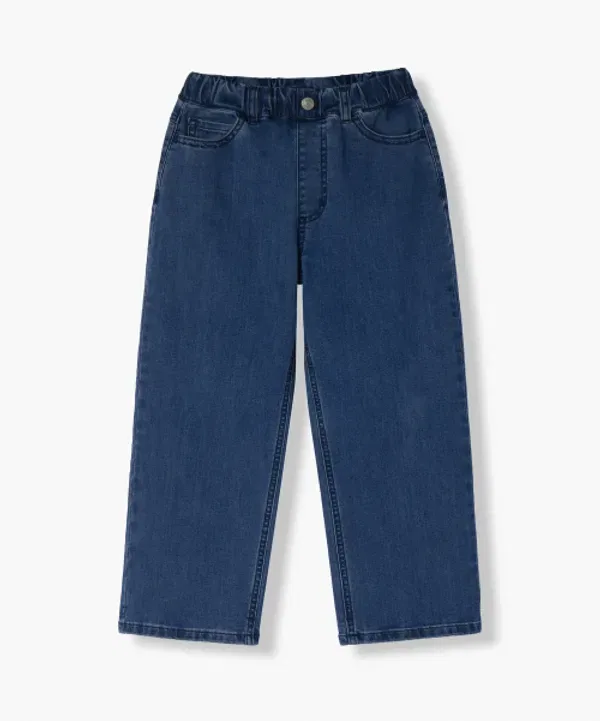 Джинсы свободные на широком поясе, Musinsa Standard Kids, Deep Indigo — фото 2