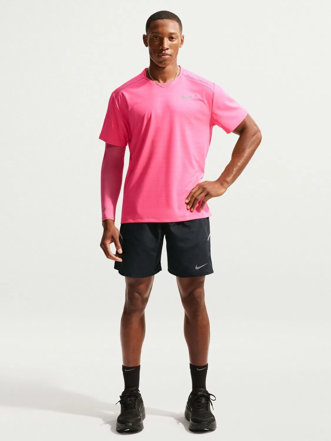 Шорты беговые Nike Miler Dri-FIT, черные — фото 2