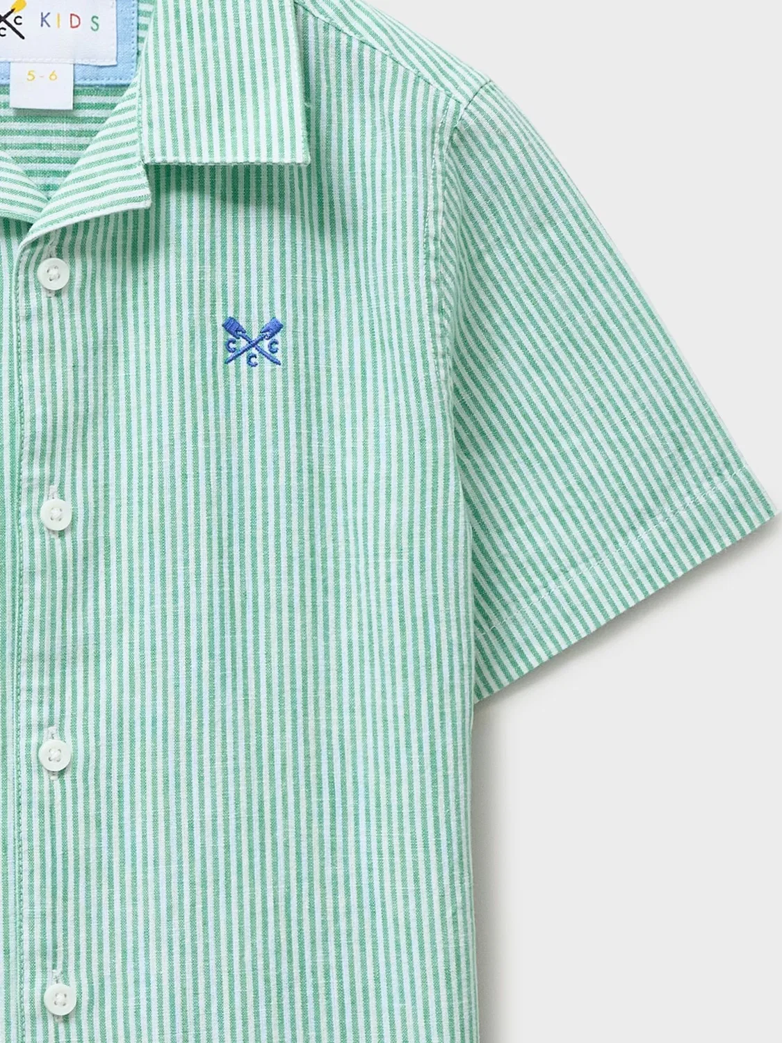 Рубашка ресорт с принтом парусников Crew Clothing, зеленый — фото 3