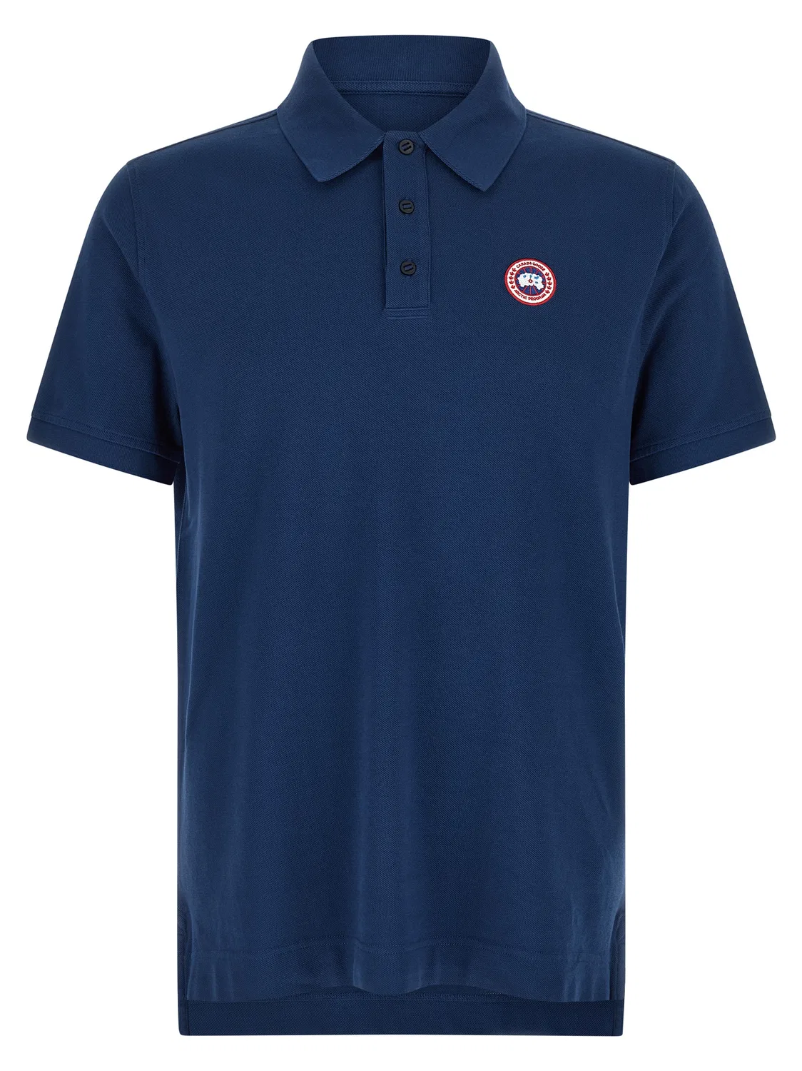 Мужское поло с коротким рукавом Blue Cotton Polo Canada Goose, Blue