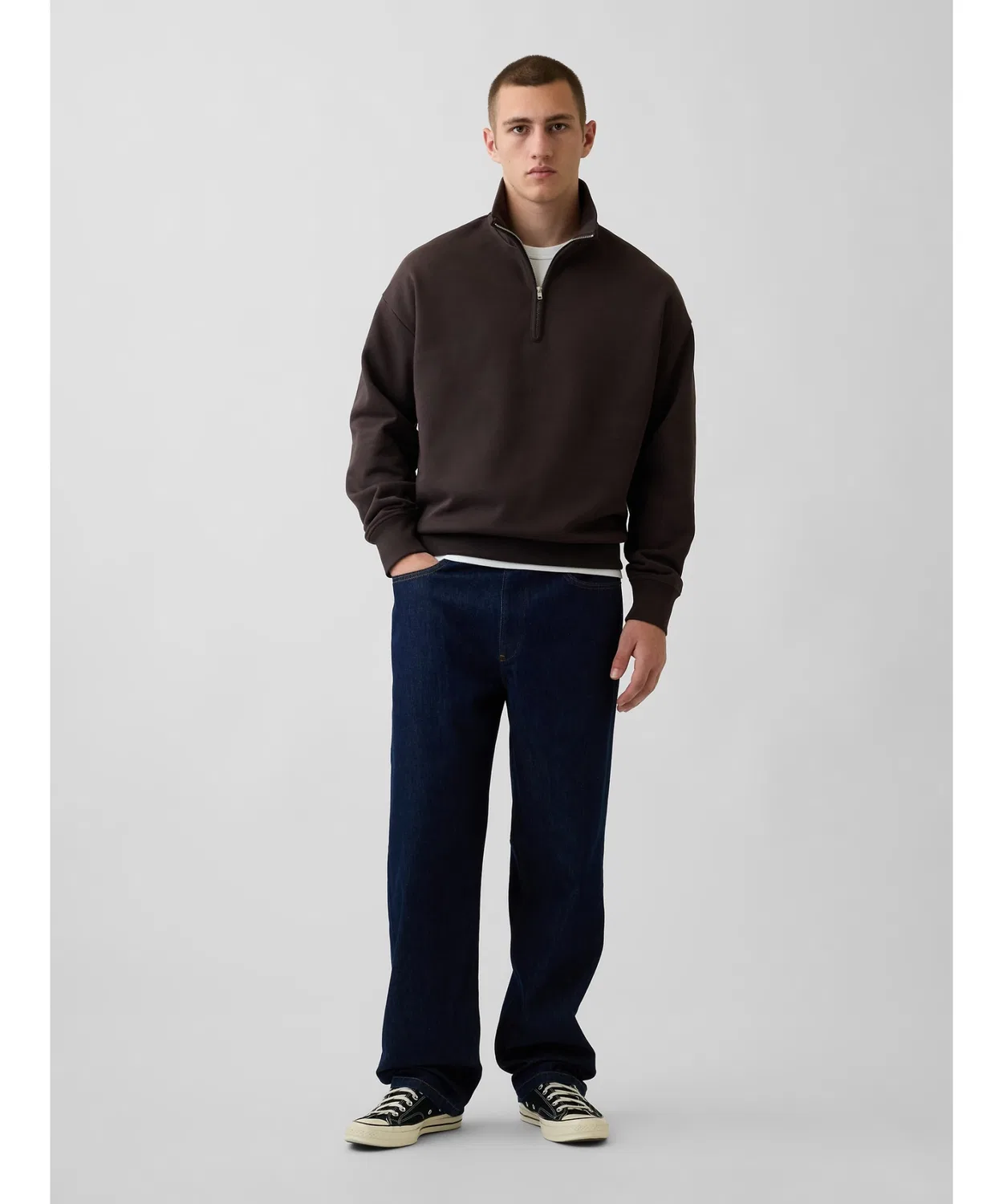 Мужские джинсы свободного кроя на резинке Pull-On Baggies GAP, Indigo Blue