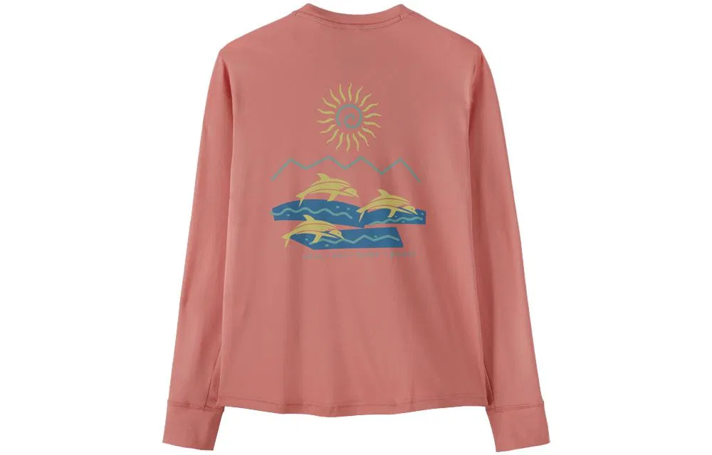 Футболка с круглым вырезом для детей, Patagonia, Pink