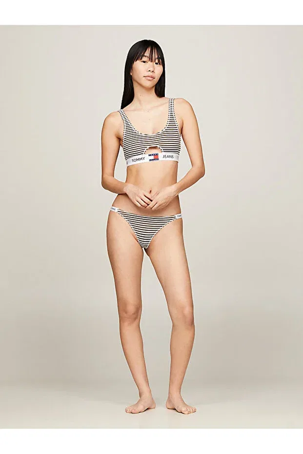 Женские бралетт с принтом Keyhole bralette print Tommy Hilfiger, Orange — фото 2