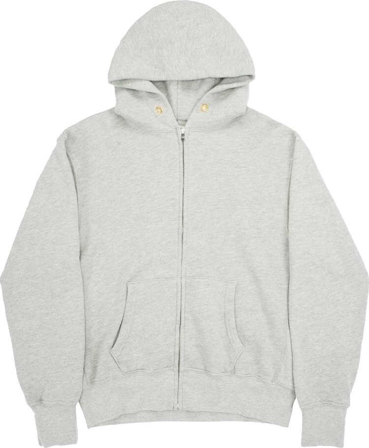 

Худи Les Tien Cropped Zip Hoodie 'Heather Grey', серый