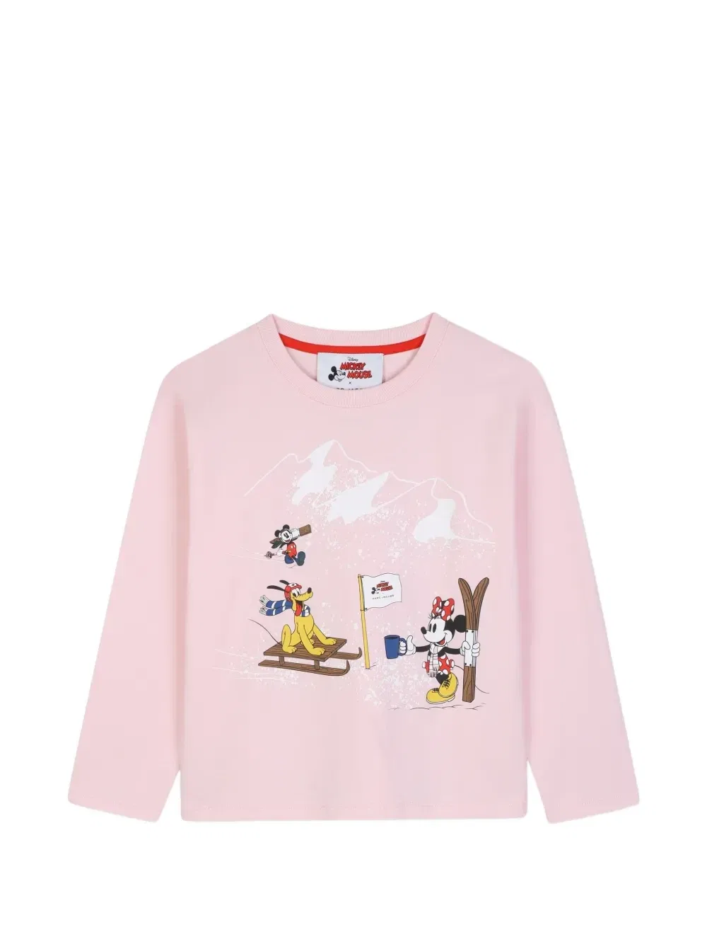 Футболка с длинными рукавами из коллаборации с Disney Marc Jacobs Kids, розовый